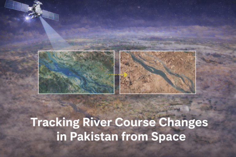 Tracking River Course Changes in Pakistan from Space